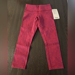 lululemon athletica Red Leggings - Wunder Under Crop